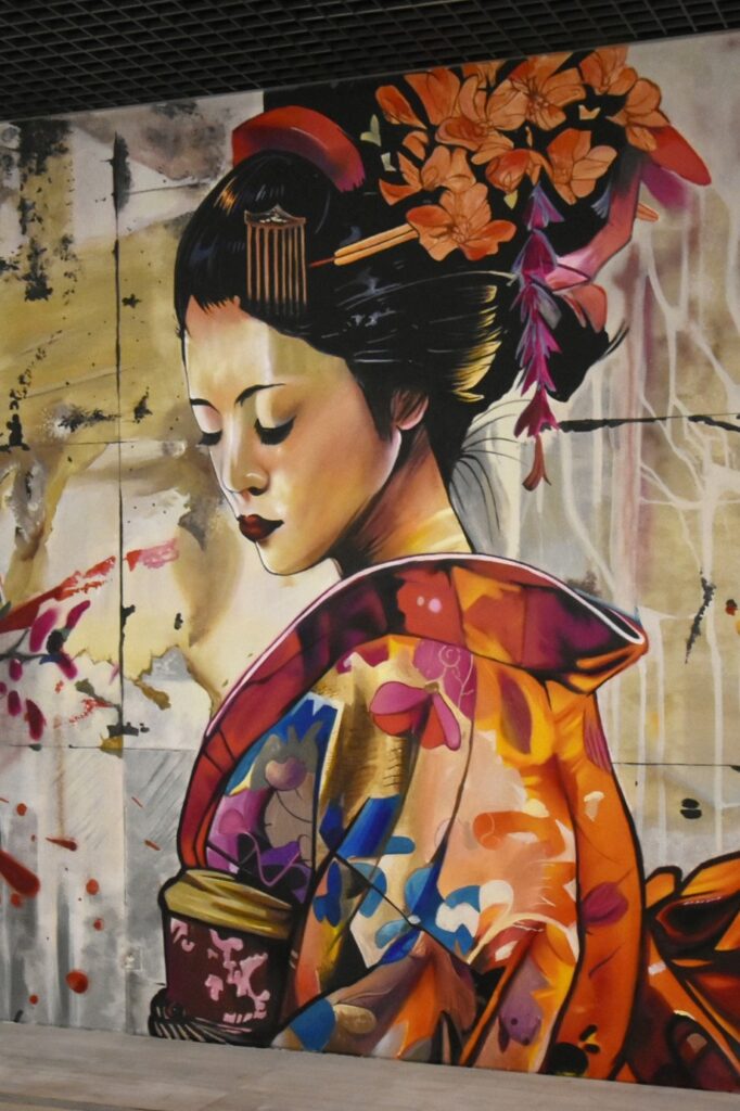 malowanie murali wewnątrz mural w biurze